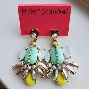 Betsy Johnson Neon Dangle Earrings